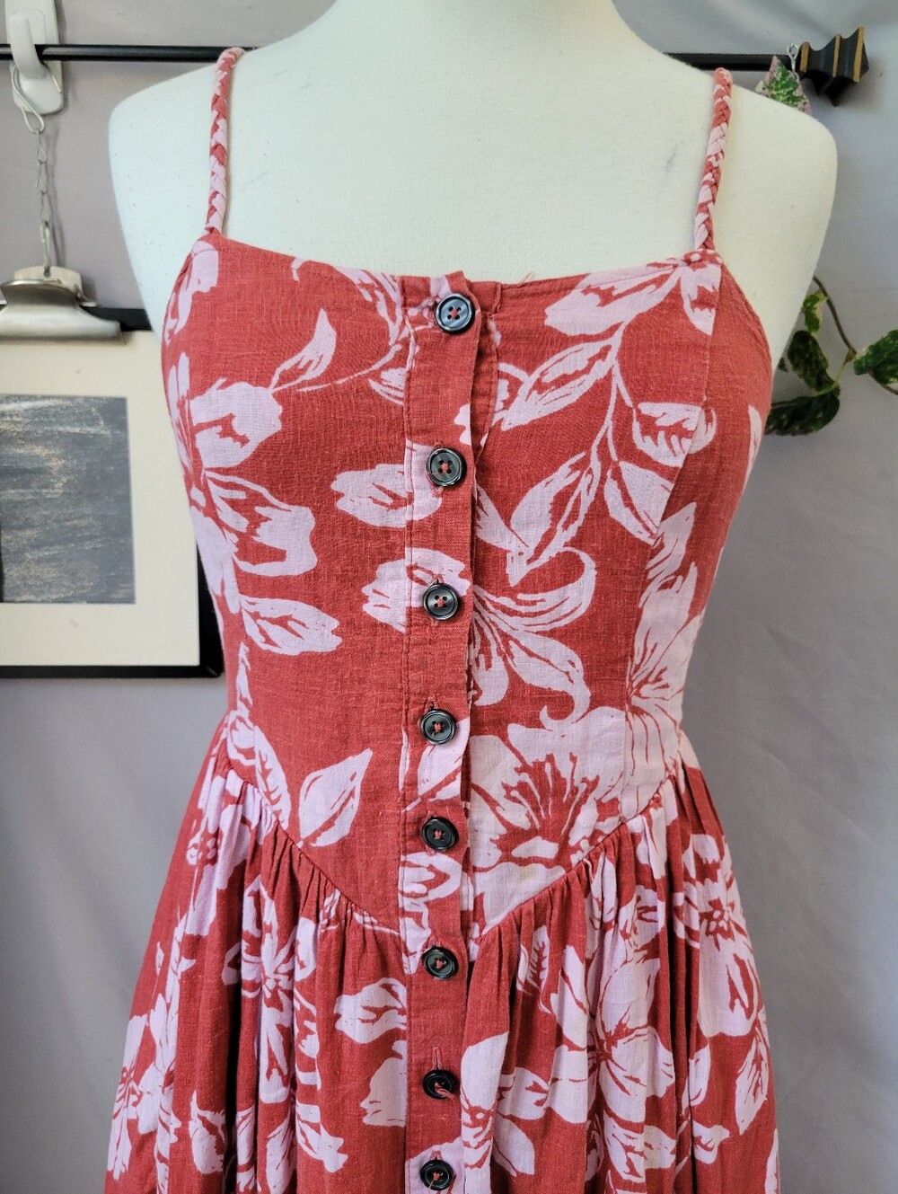 Free People The Perfect Sundress Floral Watermelon Combo XS - Picture 4 of 16